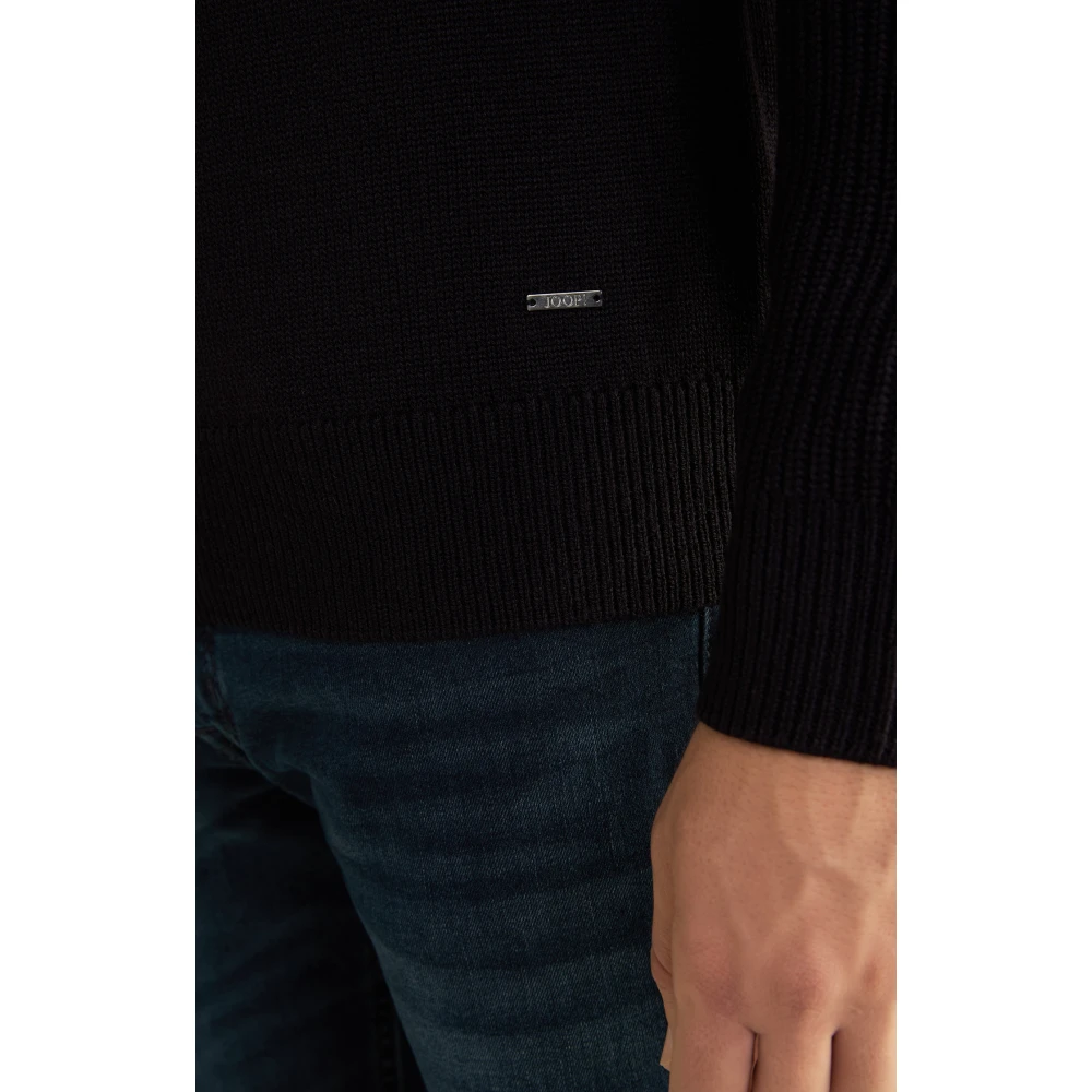 Joop! Stijlvolle herentrui met ritssluiting Black Heren