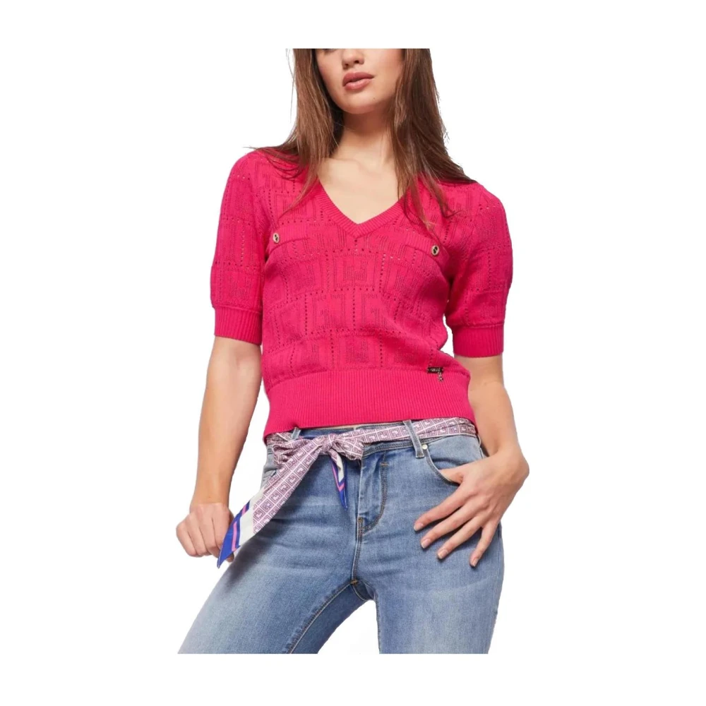 Knitwear > V-neck Knitwear - - Gaudi - Modalova