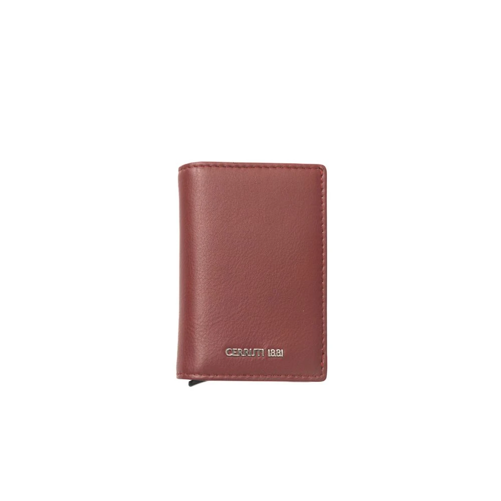 Cerruti 1881 Rode Leren Portemonnee Elegant en Functioneel Red Heren