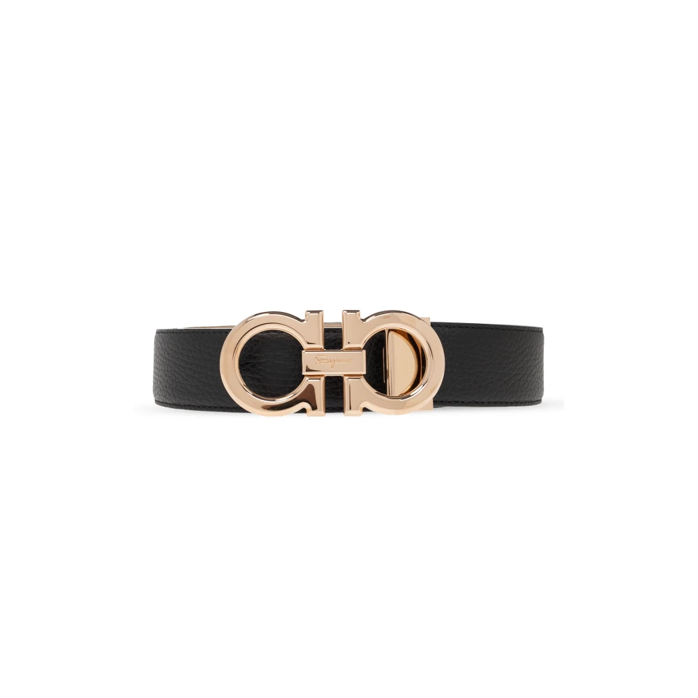 Ferragamo Uomo Nero - Cintura Reversibile - Accessories - 100 Cm