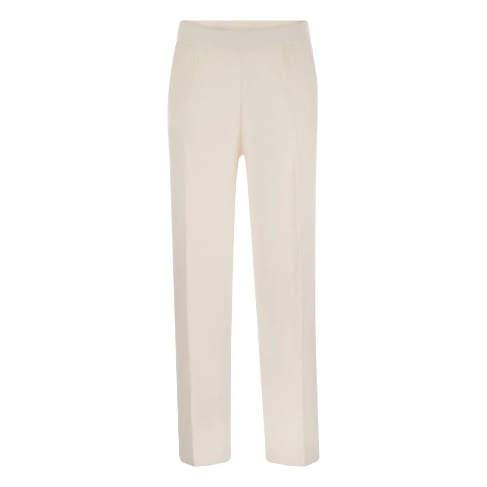 Max Mara Kvinno Beige Byxor Dam, M, Arno Byxor