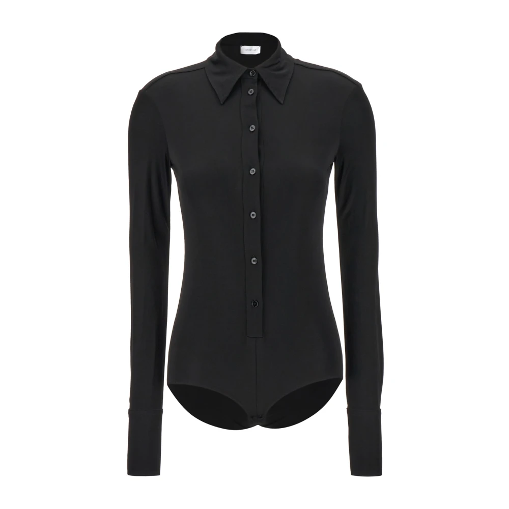 SPORTMAX Stijlvolle Top met Maglie Design Black Dames