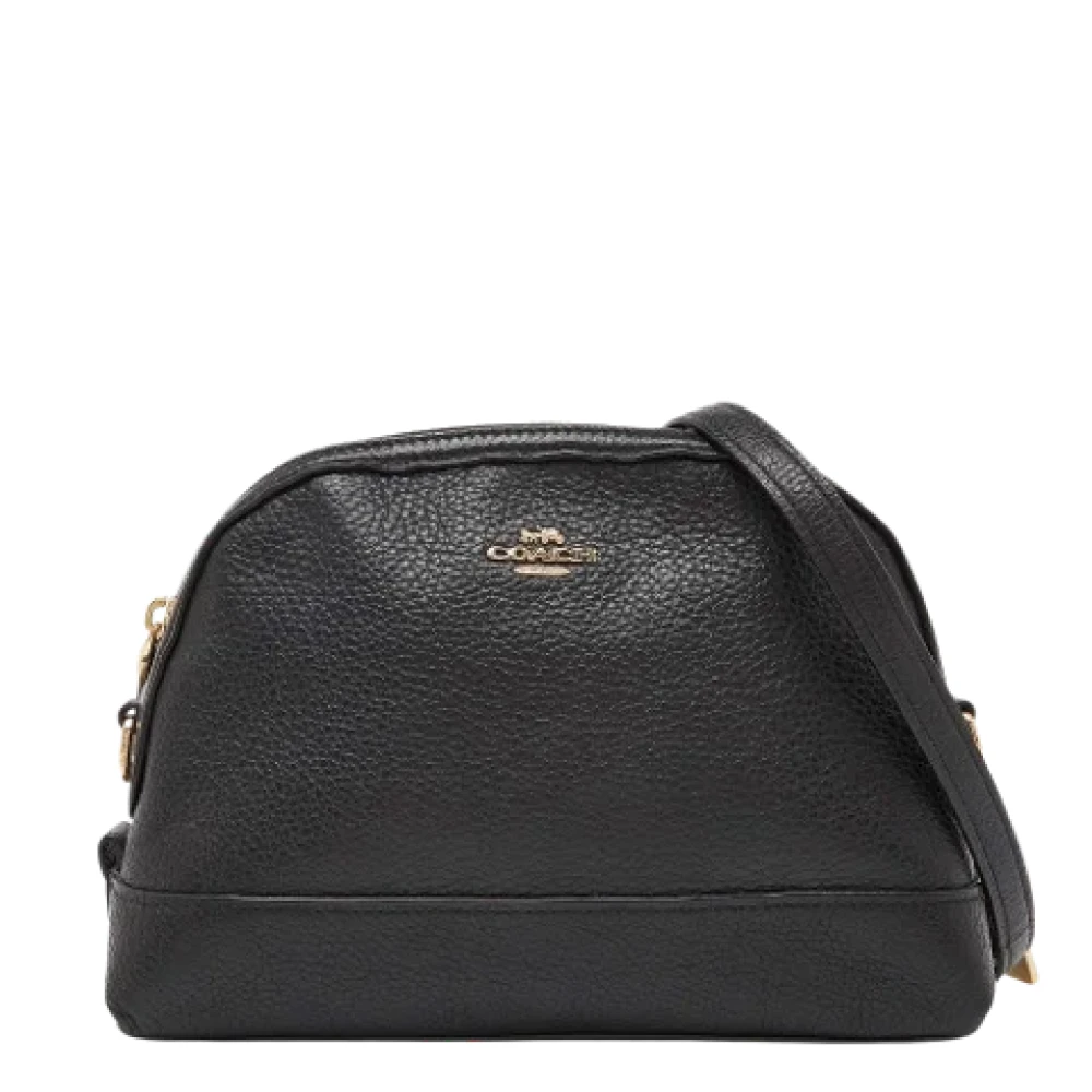Coach Pre-owned Leather crossbody-bags Black Dames