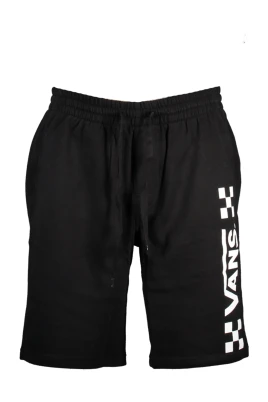 Svarta herrshorts med elastisk midja