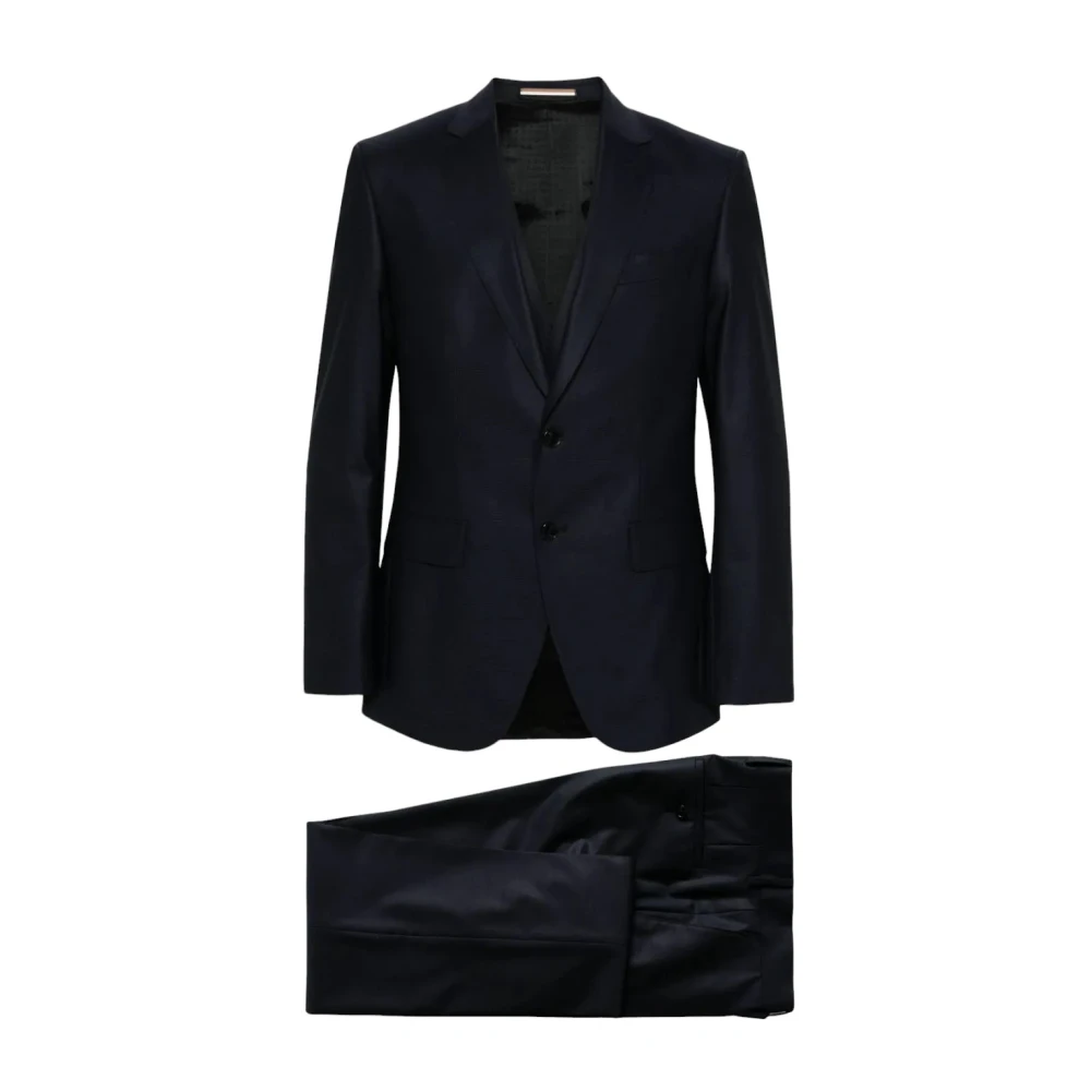 Boss Single Breasted Suit Set Black Heren