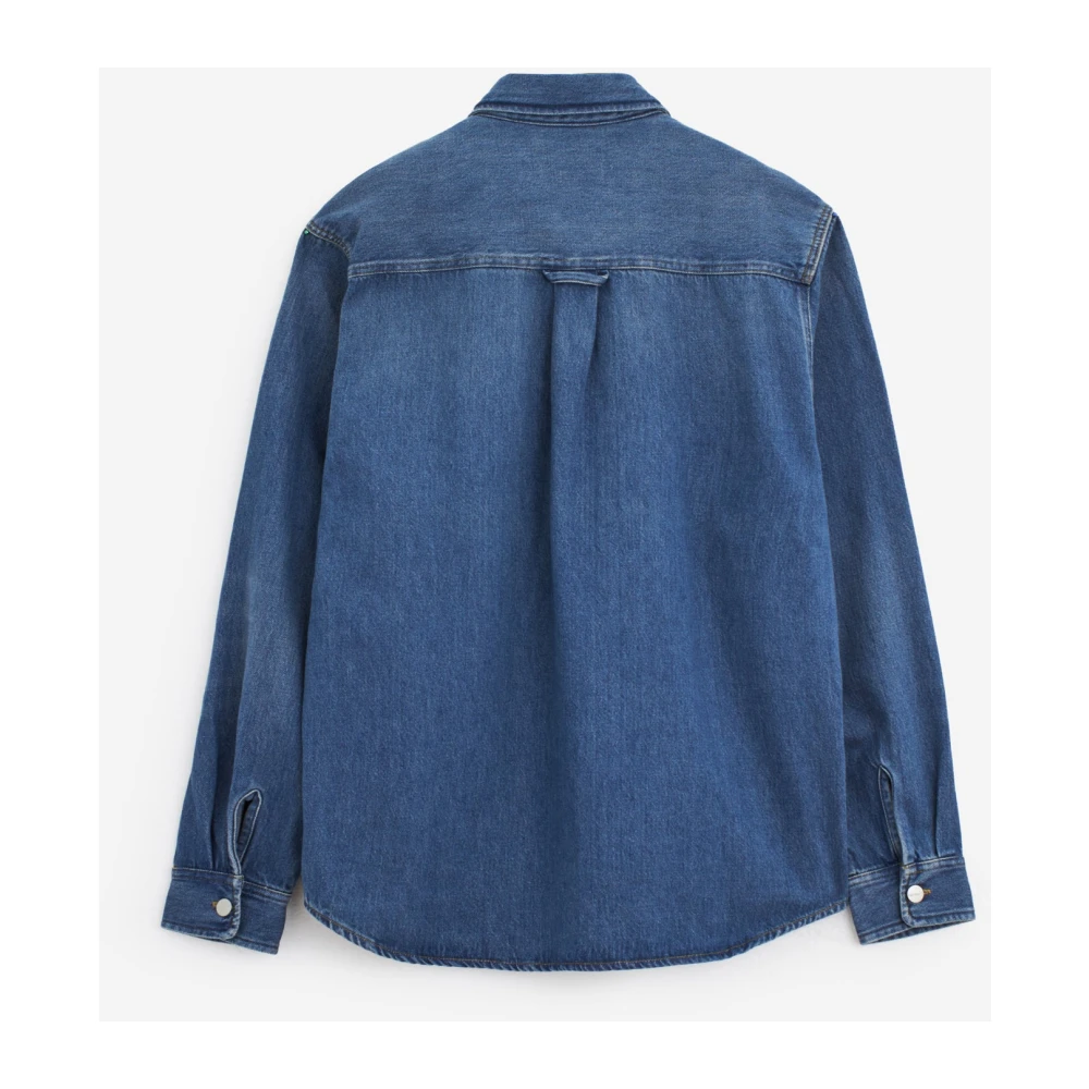 Carhartt WIP Blauw Katoenen Overhemd met Gekromde Zoom Blue Heren