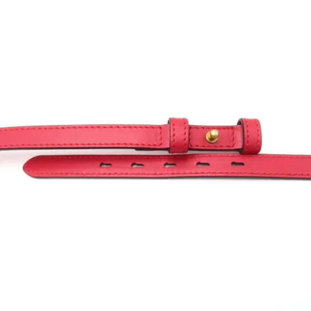 Gucci Vintage Pre-owned Leather shoulder-bags Red Dames