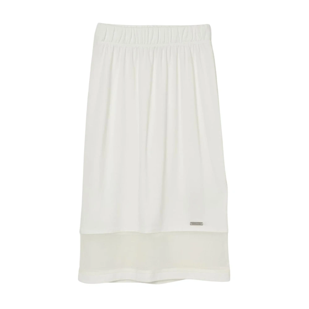 Monnalisa Girls White Floral Print Skirt - Kids Skirts - 12 Y - Kids