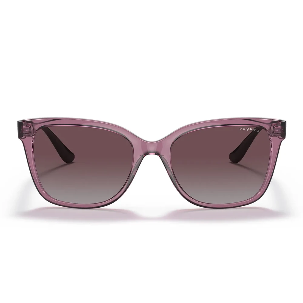 Vogue Women's Purple Transparent Sunglasses With Polarized Lenses Medium