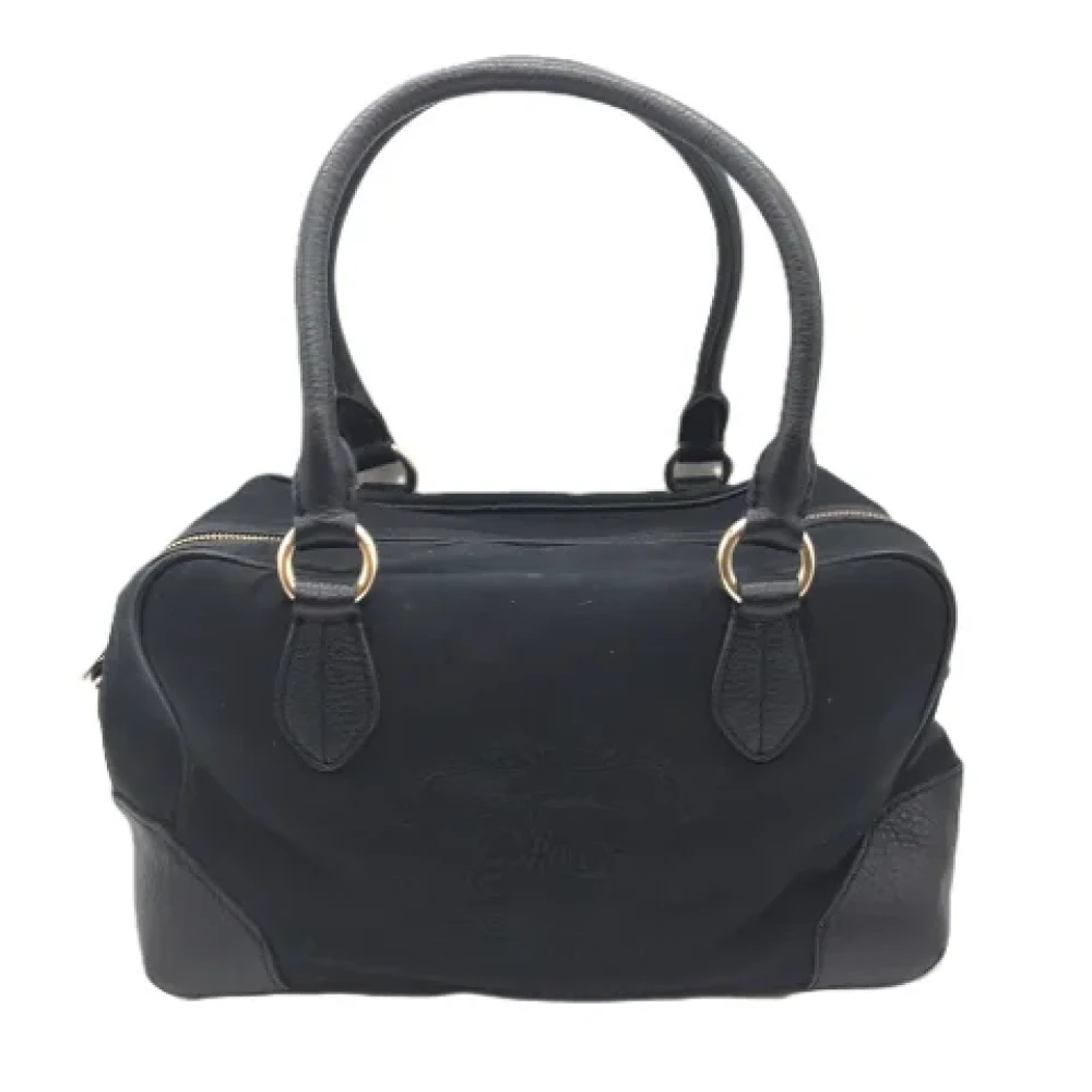 Burberry Vintage Pre-owned Canvas handbags Black Dames