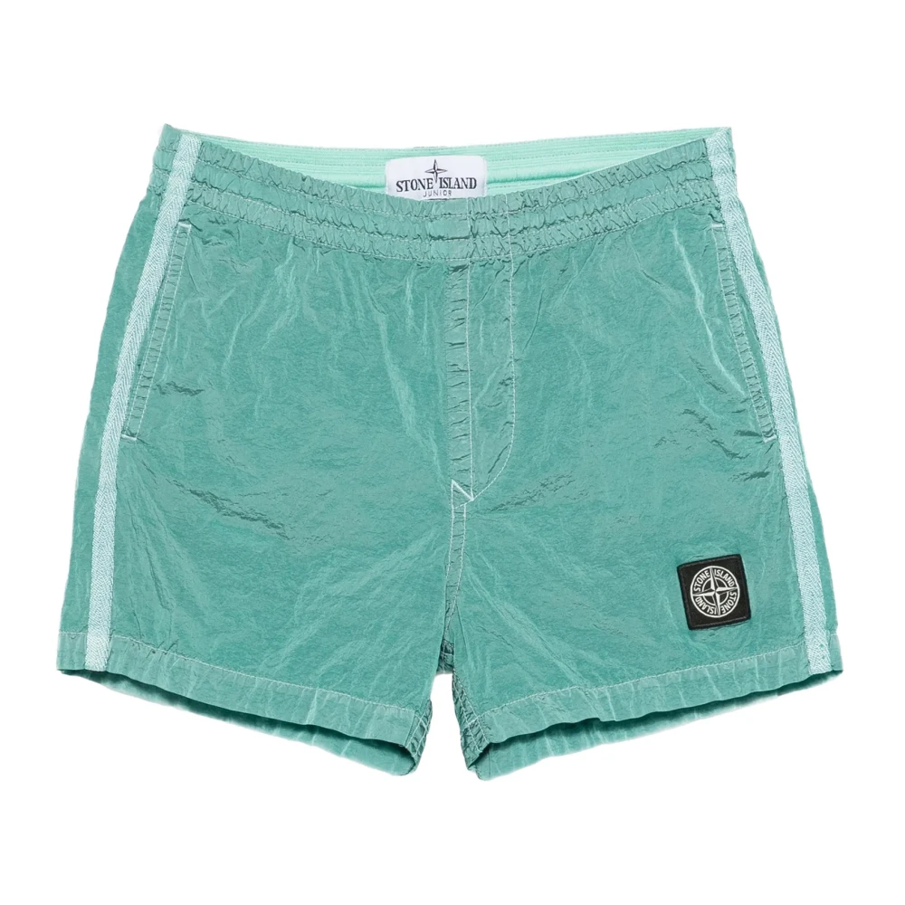 Stone Island Boys Blue Slim Swim Trunks, Kids Swimming Trunks, 6 Y, Kids