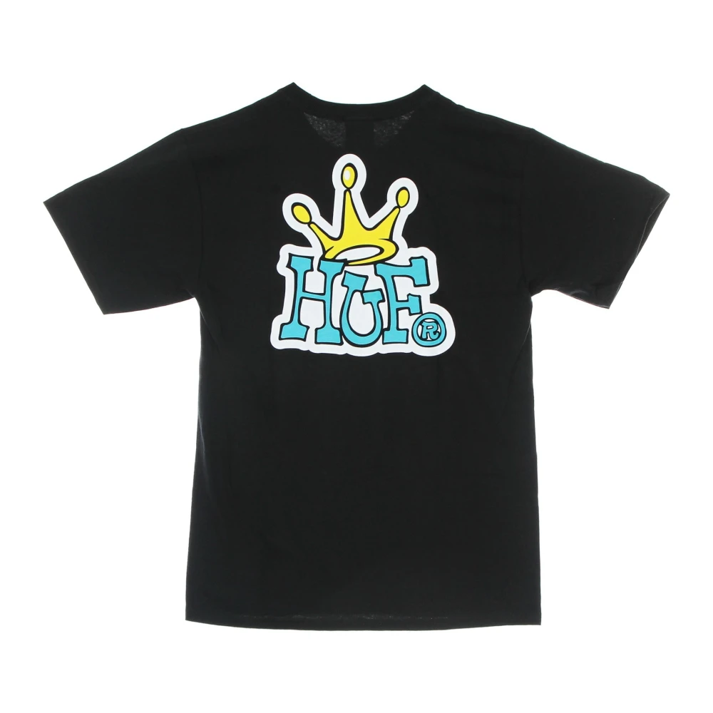 HUF Crown Logo Tee Streetwear Collectie Black Heren