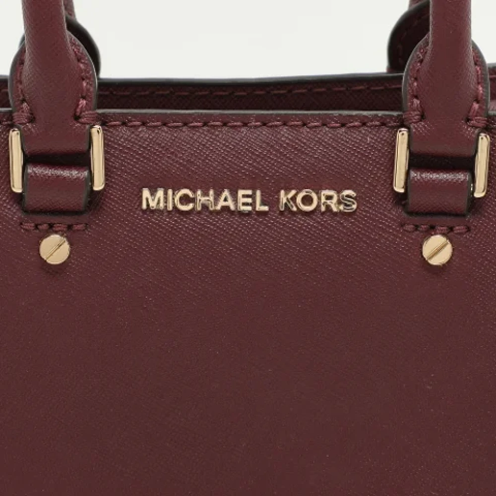 Michael Kors Pre-owned Leather handbags Red Dames