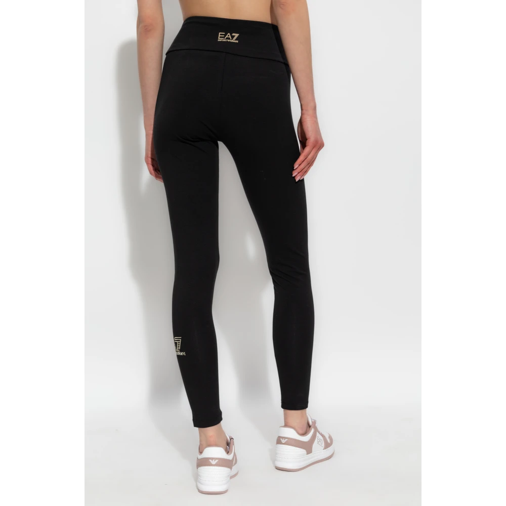 Emporio Armani EA7 Leggings uit de collectie Black Dames