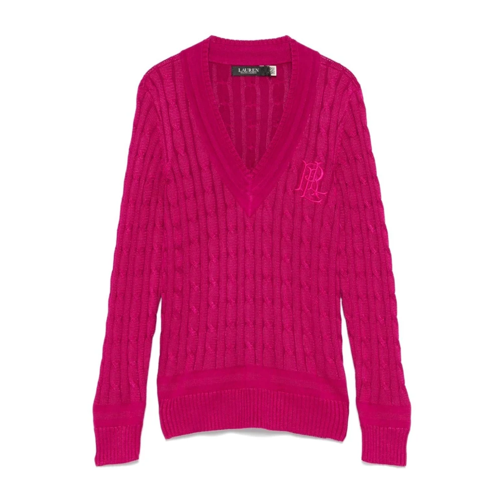 Ralph Lauren Meren Long Sleeve Pullover Pink Dames