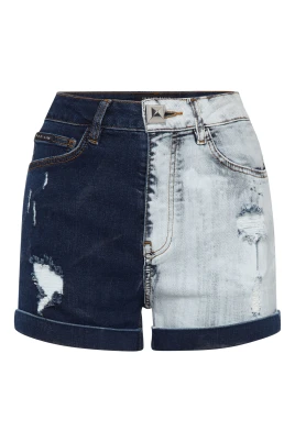 Tie Dye Denim Hot Pants