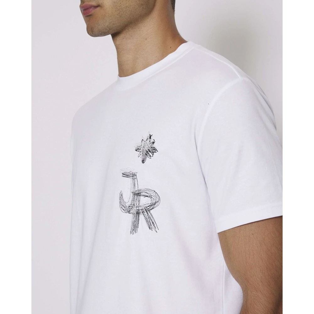 John Richmond Logo T-shirt met ronde hals White Heren