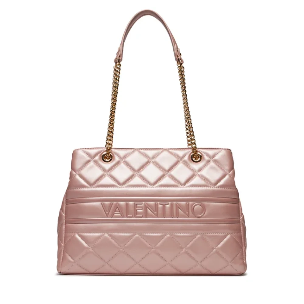Valentino by Mario Valentino Schoudertas met Ketting en Contrastdetails Pink Dames