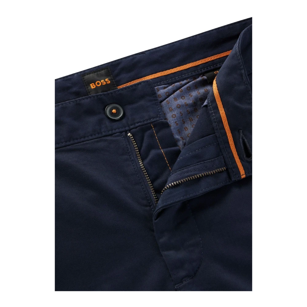 Hugo Boss Slim Chino Broek voor Mannen Blue Heren