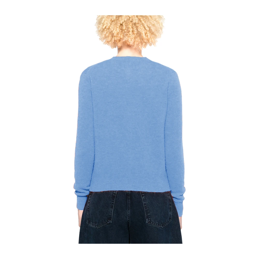 MC2 Saint Barth Elysee Cardigan met knoopsluiting Blue Dames