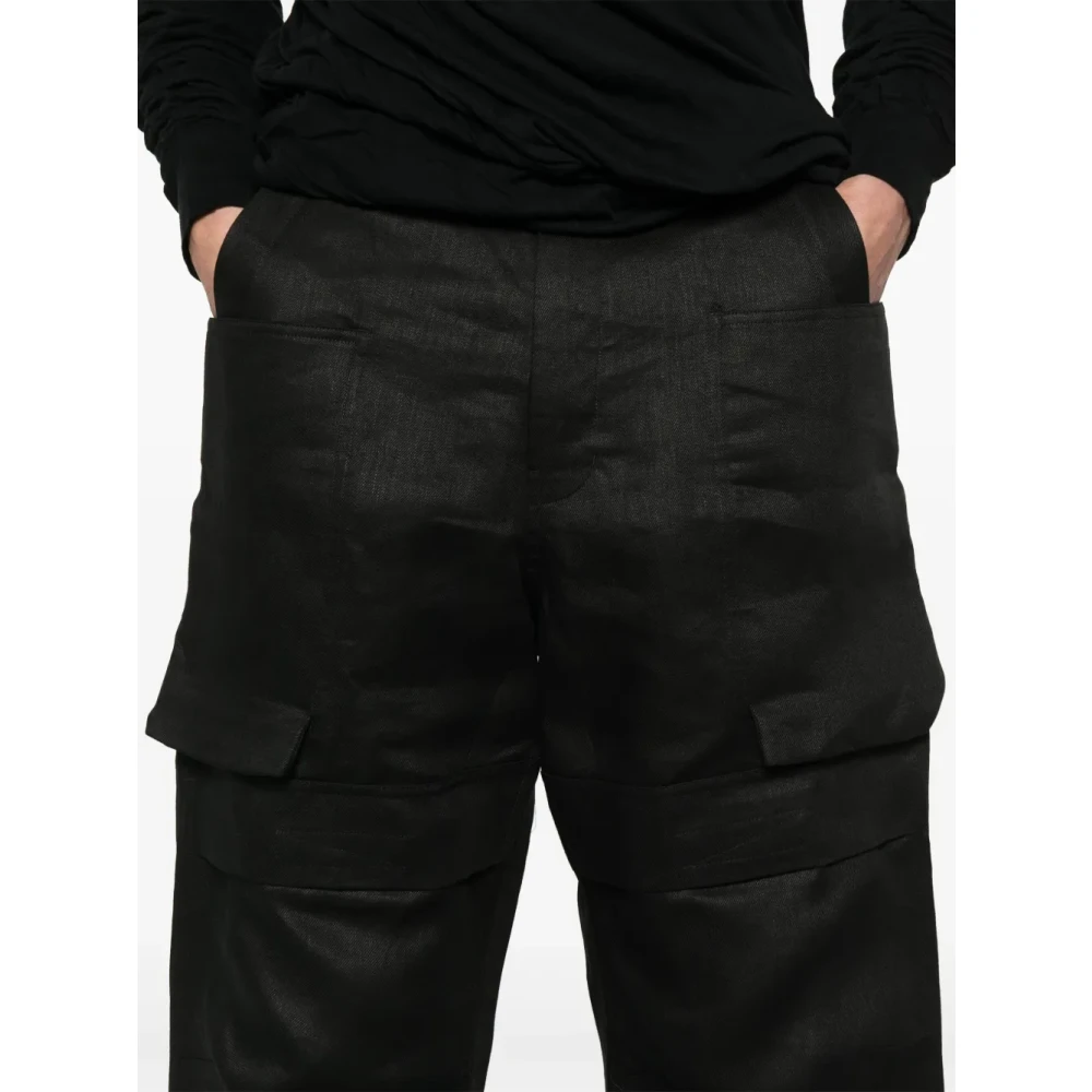 Rick Owens Wijde Broeken Black Heren