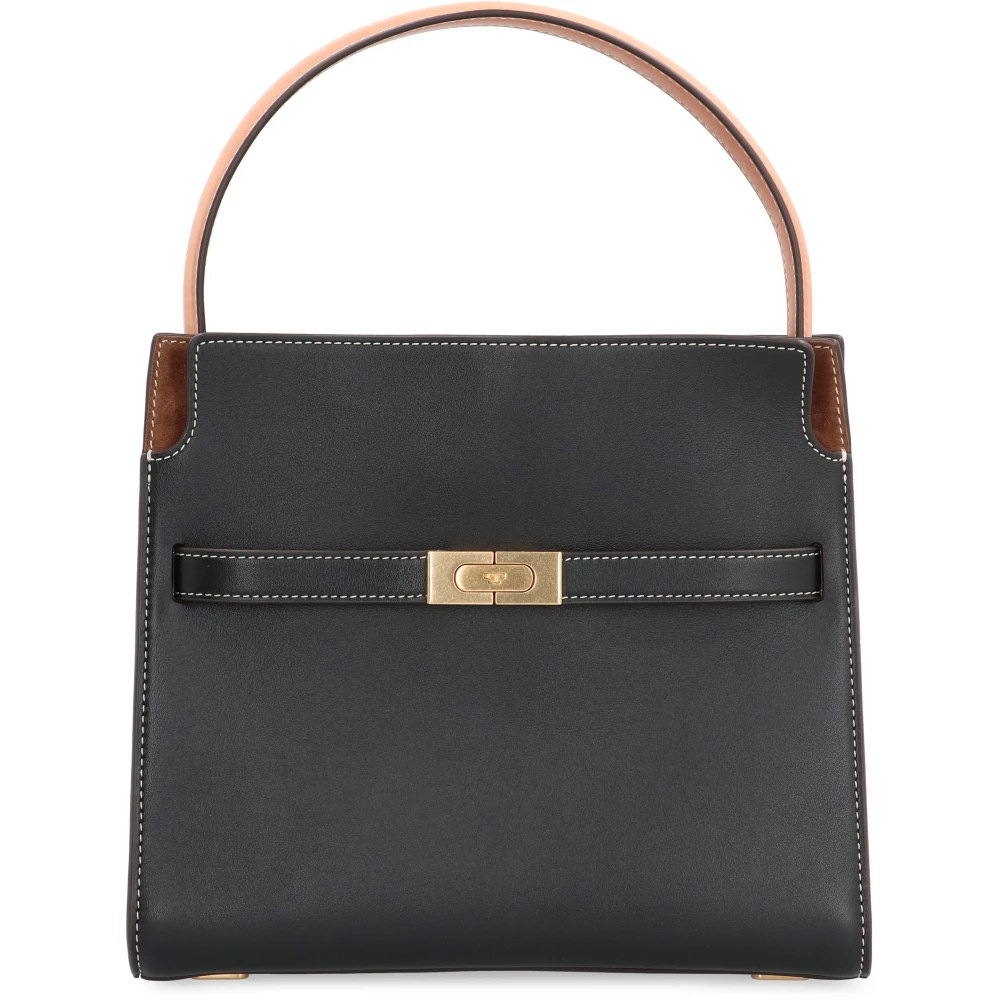 Tory Burch Women's Black Radziwill Leather Handbag With Suede Inserts