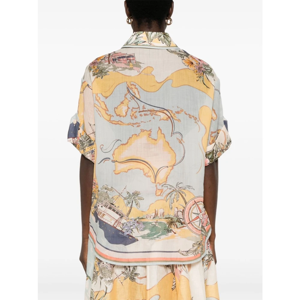 Zimmermann Relaxed Tallow Shirt Multicolor Dames