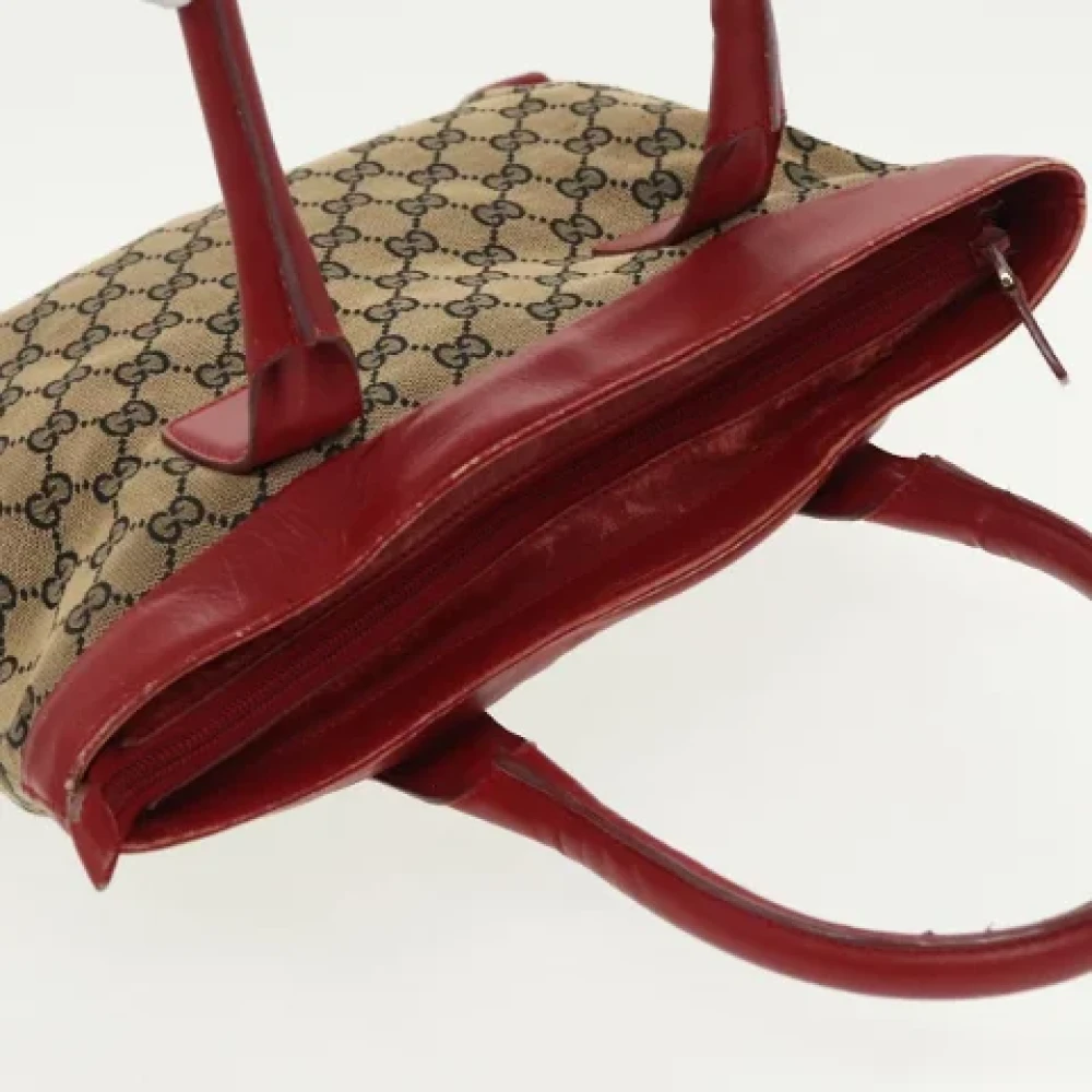 Gucci Vintage Pre-owned Canvas handbags Beige Dames