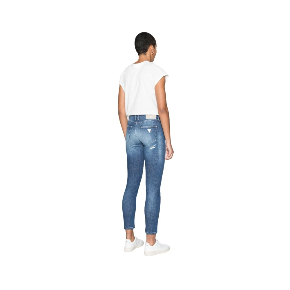 Guess Slim-fit Denim Broek Blue Dames