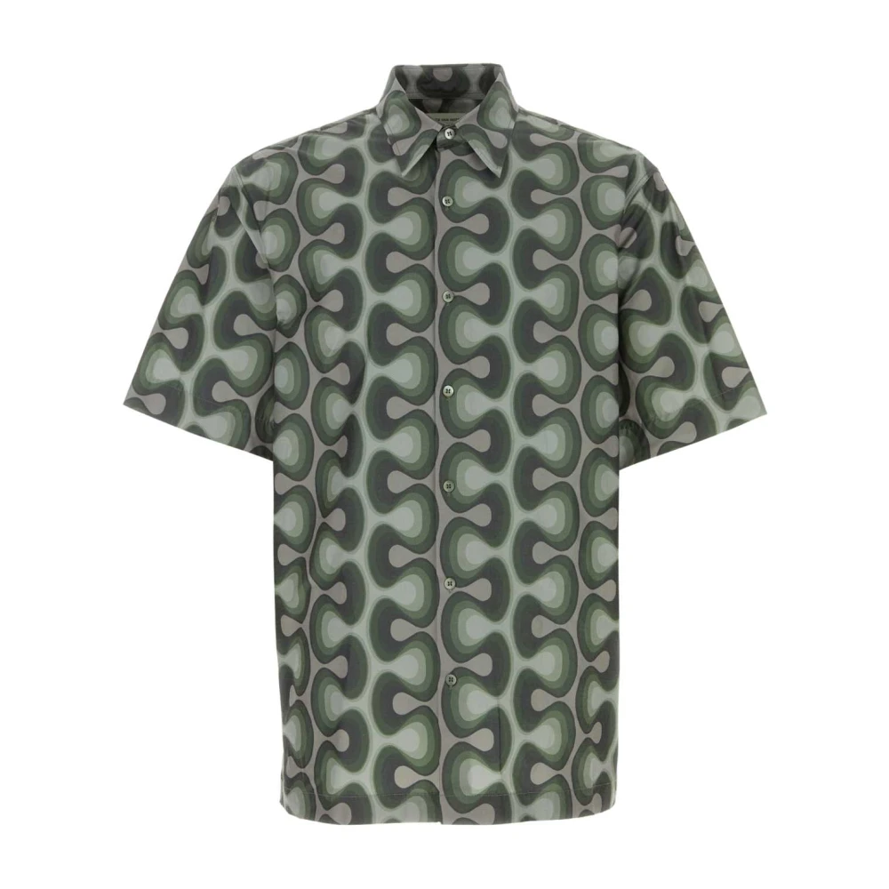 Dries Van Noten Stijlvolle bedrukte polyester blend shirt Multicolor Heren