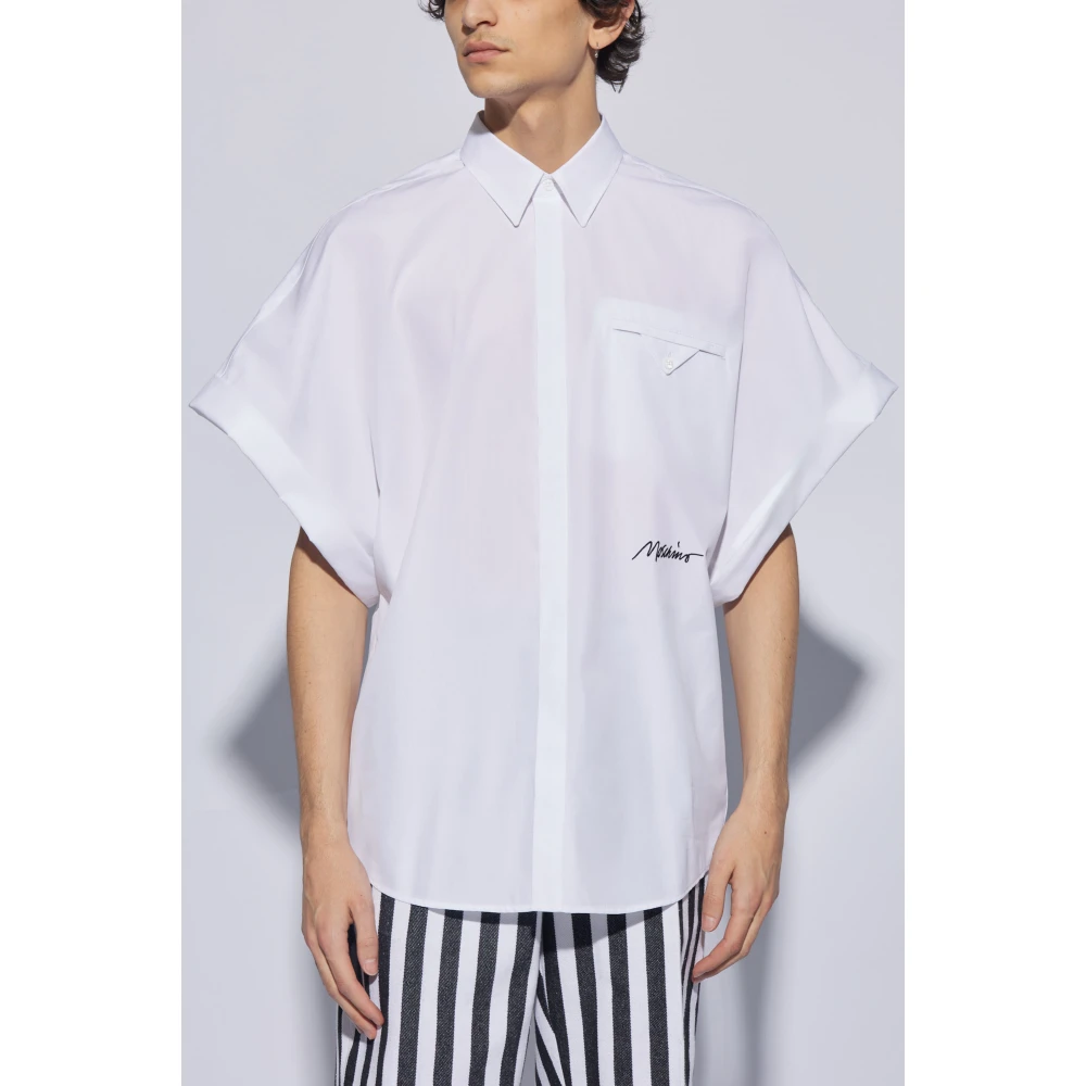 Moschino Overhemd met zak White Heren