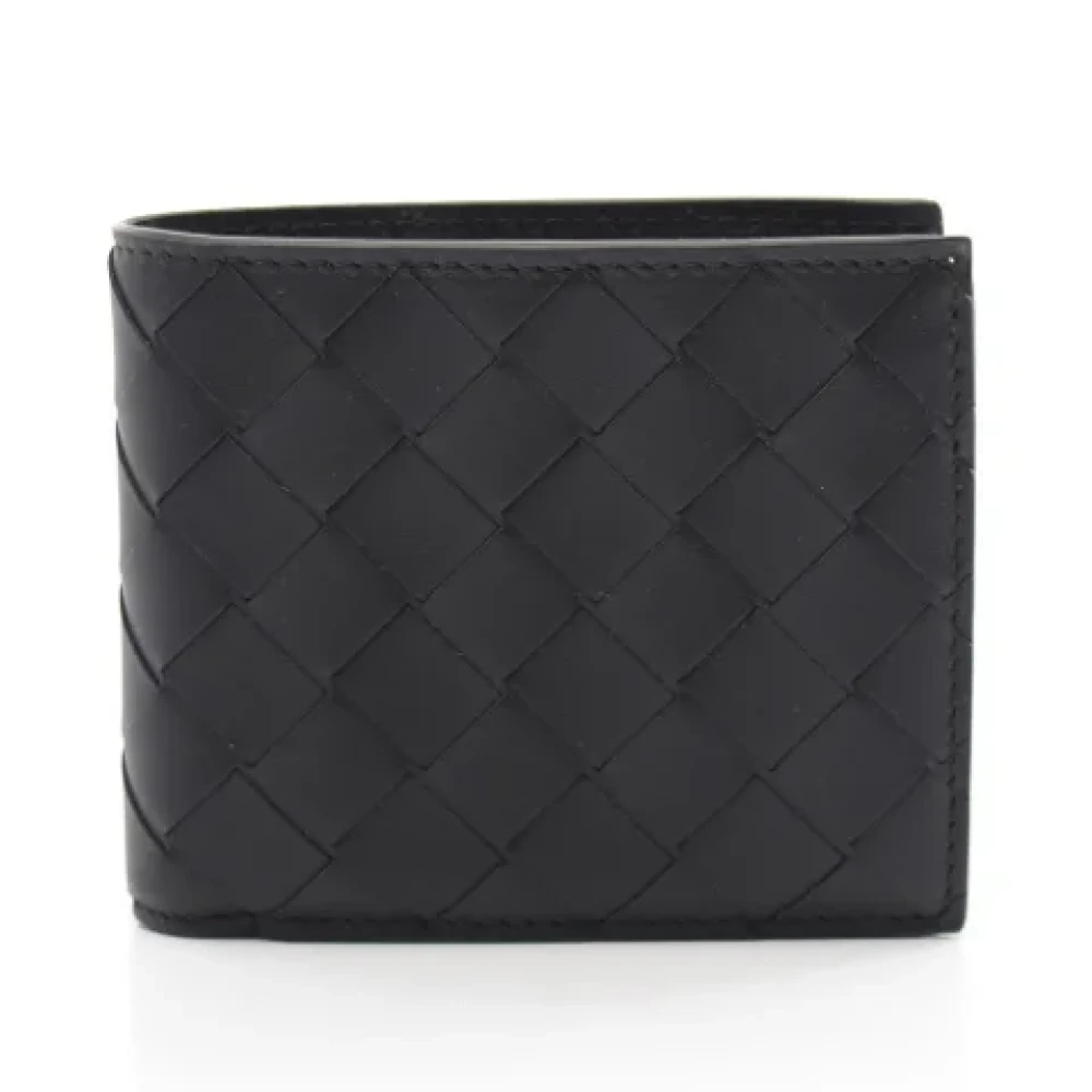 Bottega Veneta Vintage Pre-owned Leather wallets Black Dames