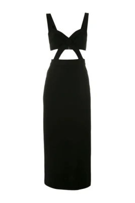 Sweetheart Cut-Out Midi Klänning