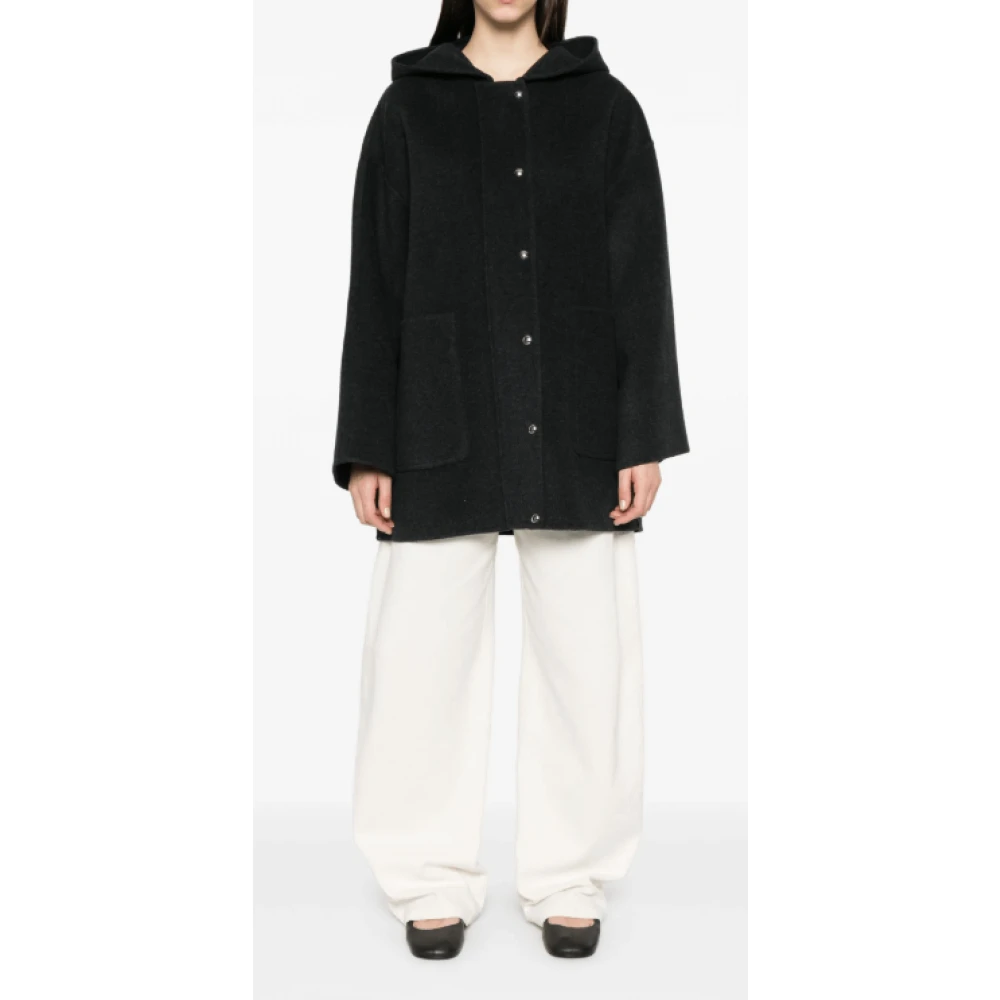 Khaite Antracietgrijze Hoodiejas met Riem Gray Dames