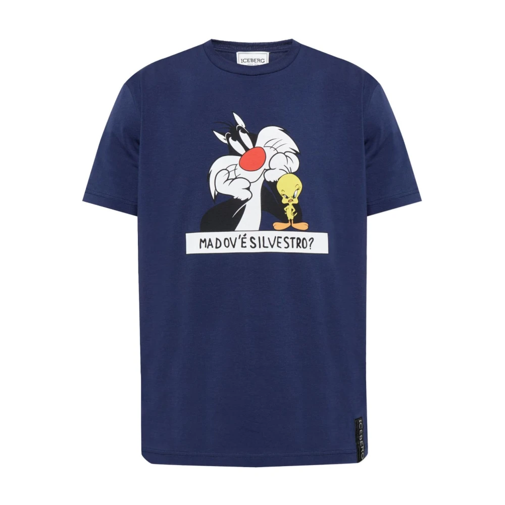 Iceberg - Tops > T-Shirts - Blue - Iceberg - Modalova
