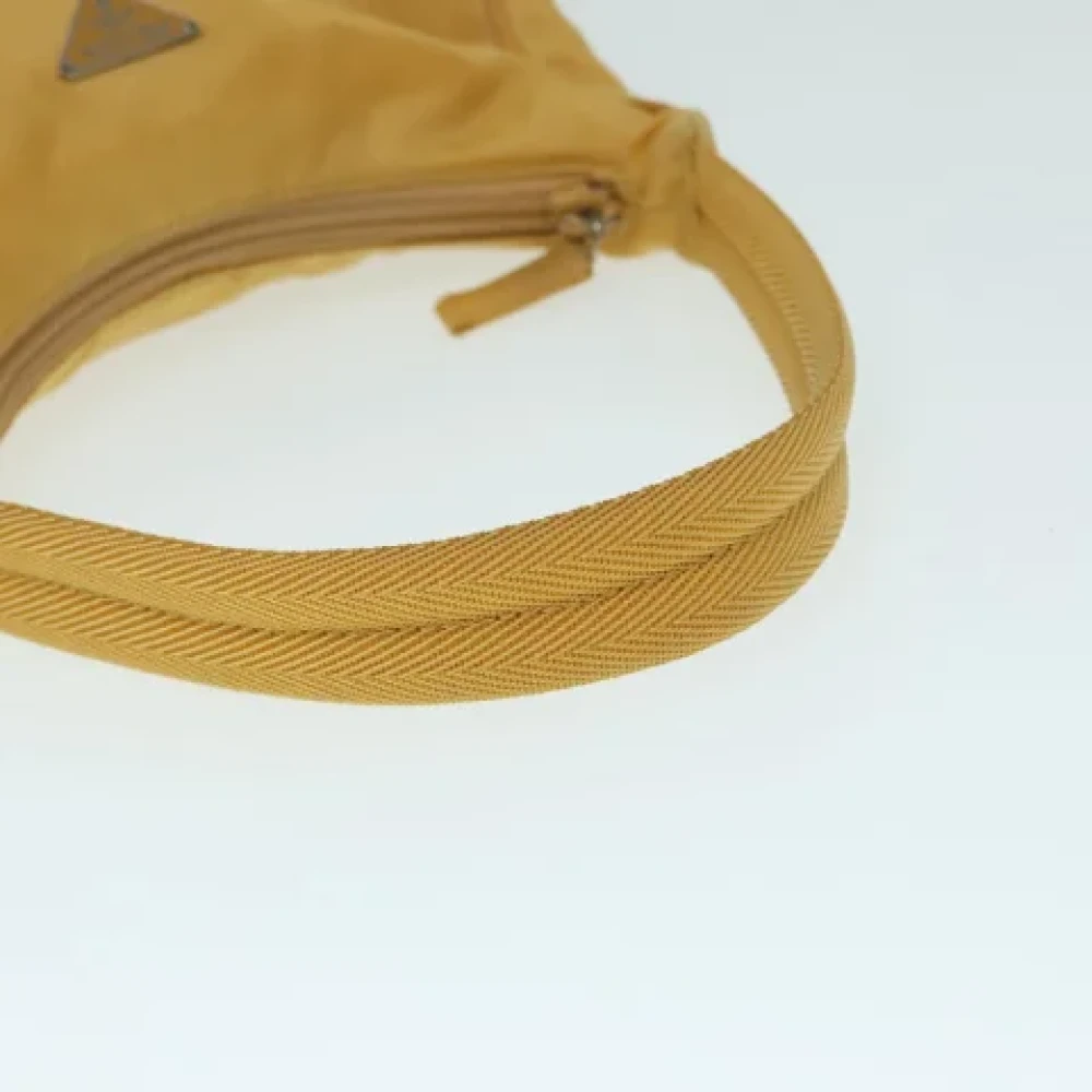 Prada Vintage Pre-owned Fabric prada-bags Yellow Dames
