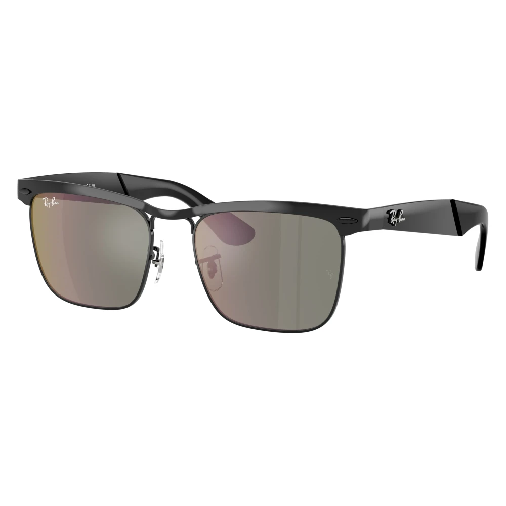 Ray-Ban Unisex Sunglass Wayfarer Deluxe - Frame color: Black, Lens color: Bronze - Image 4