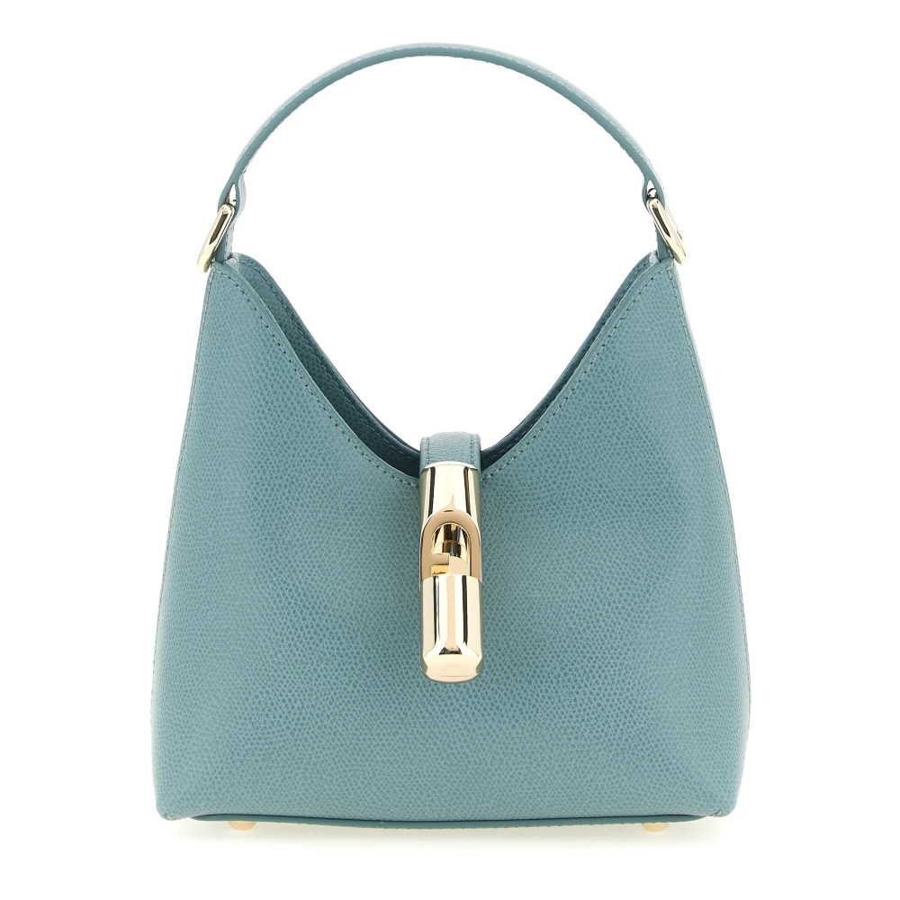 Furla Vrouw Blauw Tassen Dames, One Size, Leer, Iride Mini Handtas