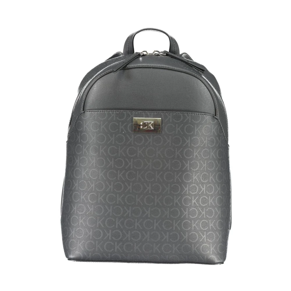 Calvin Klein Women's Black Backpacks, One Size, Polyester Backpack With Adjustable Straps