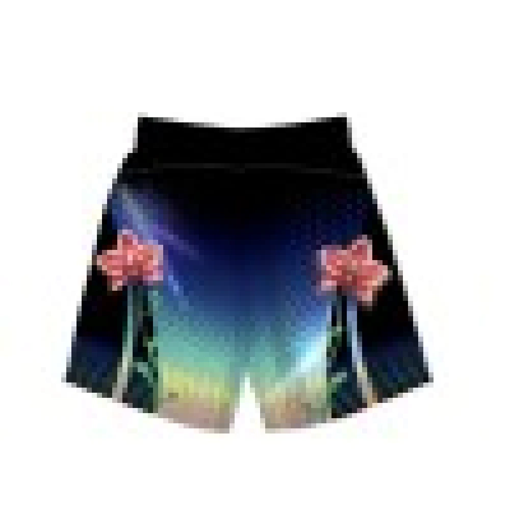 Casablanca Men's Multicolor Short Trousers With Graphic Print - Beachwear - L - Swimwear