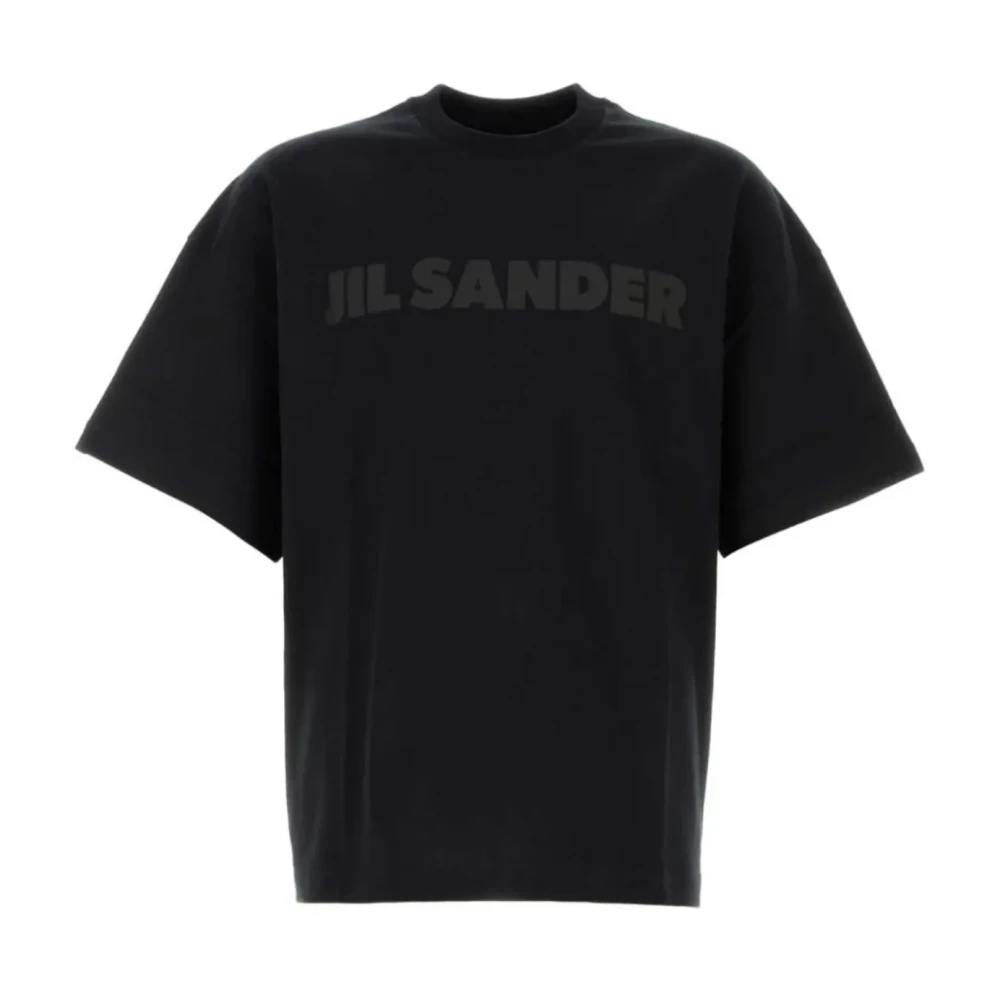 Jil Sander Zwart Logo T-shirt Black Heren