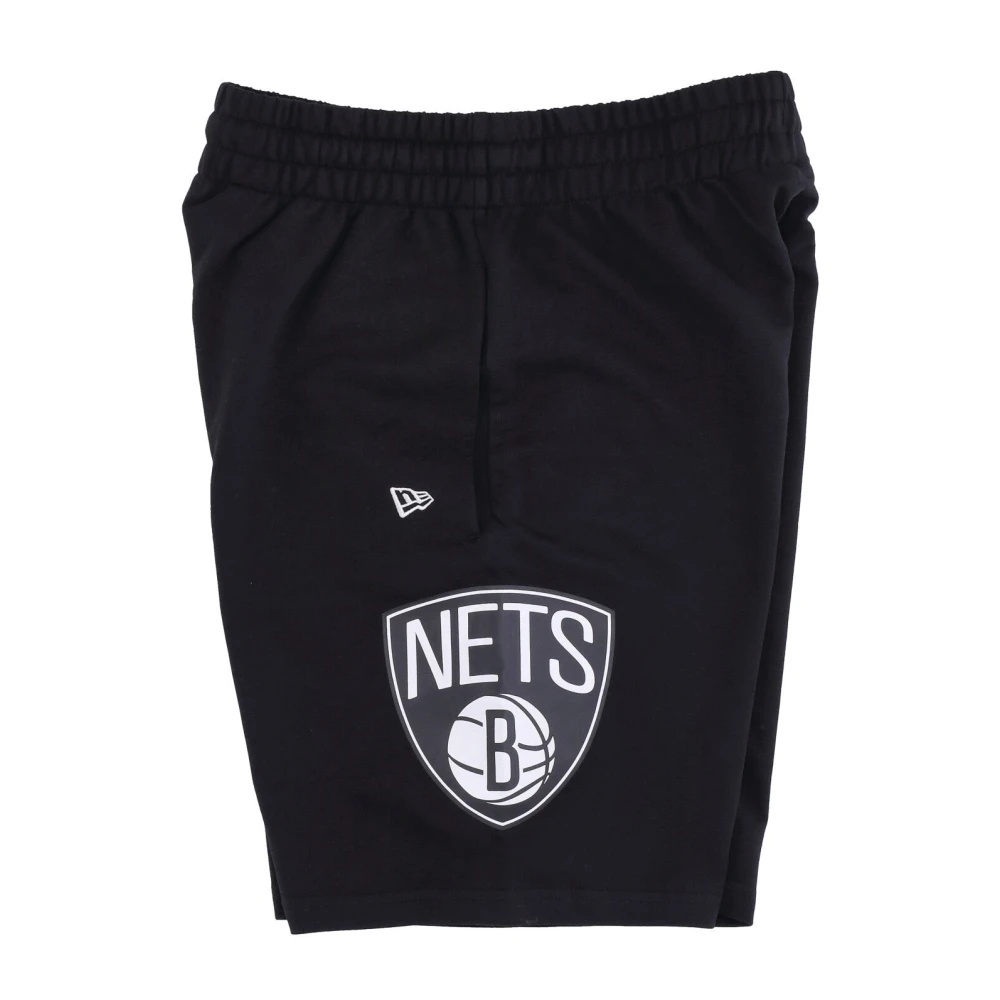 new era Brooklyn Nets Logo Zwarte Shorts Black Heren