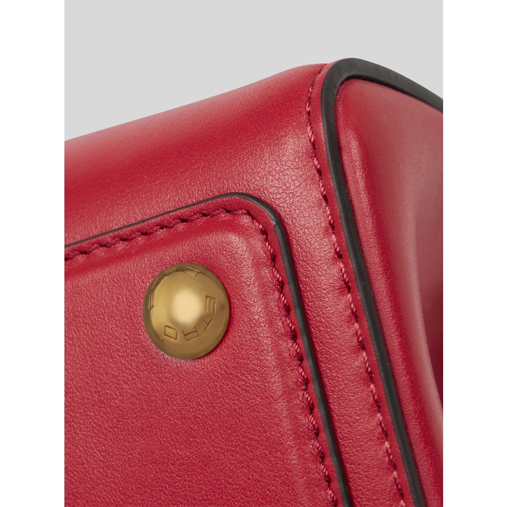 ETRO Rode Leren Mini Schoudertas Red Dames