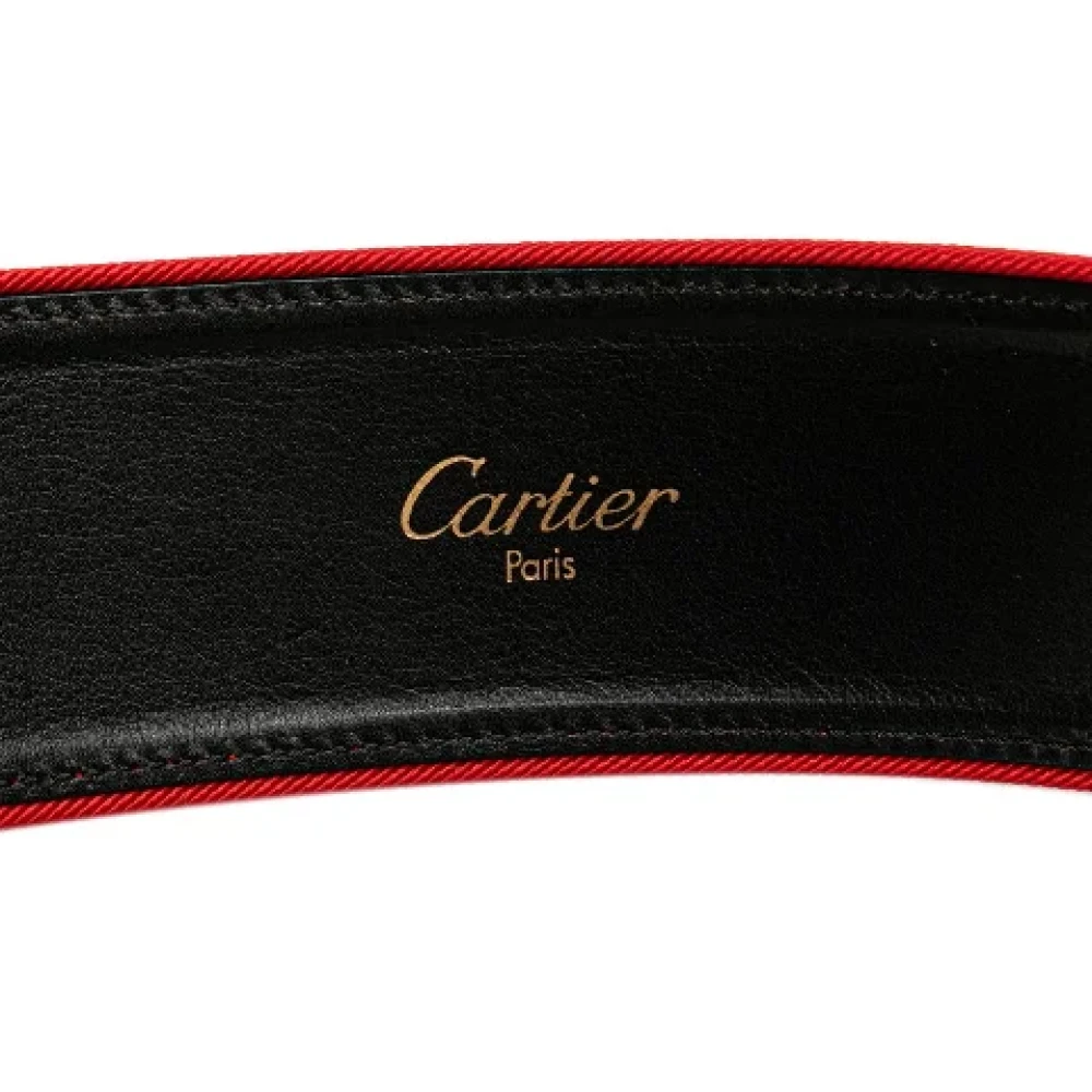 Cartier Vintage Pre-owned Leather belts Red Dames