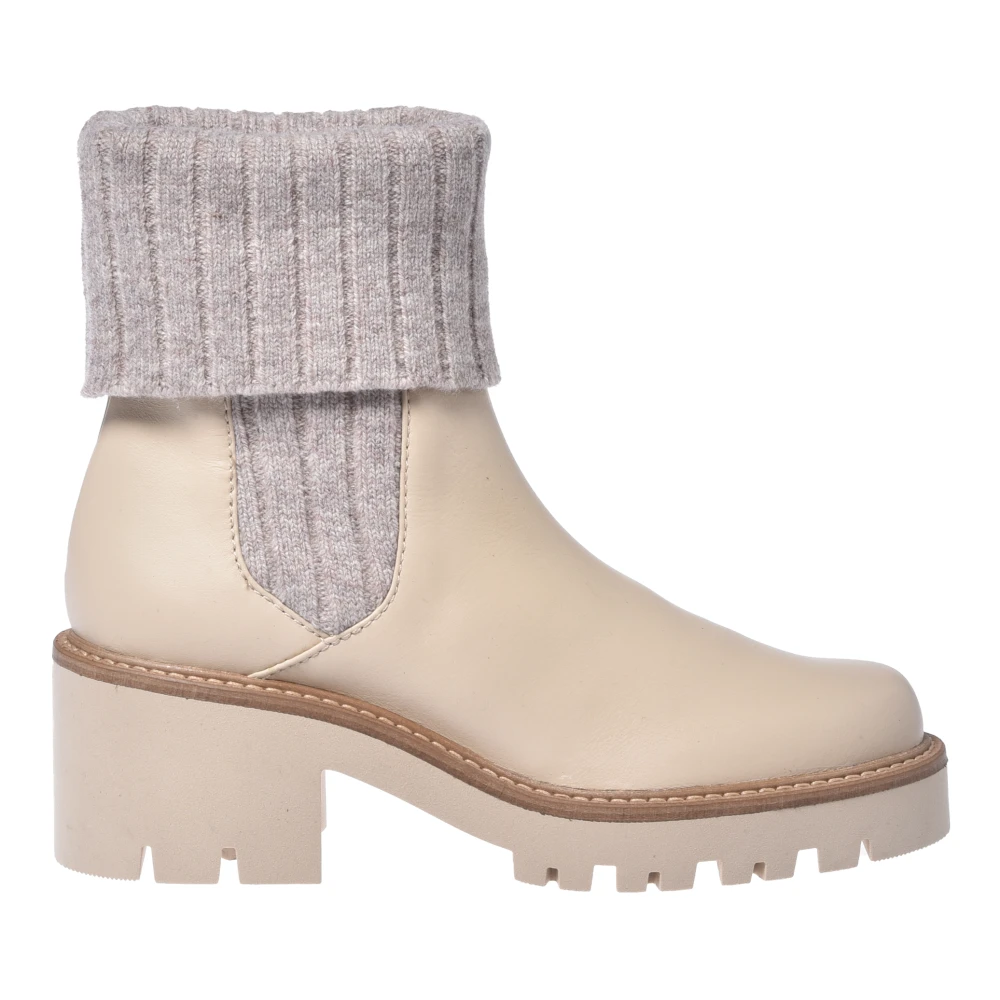 Baldinini Women's Beige Heeled Boots, 4 Uk, Ankle Boot