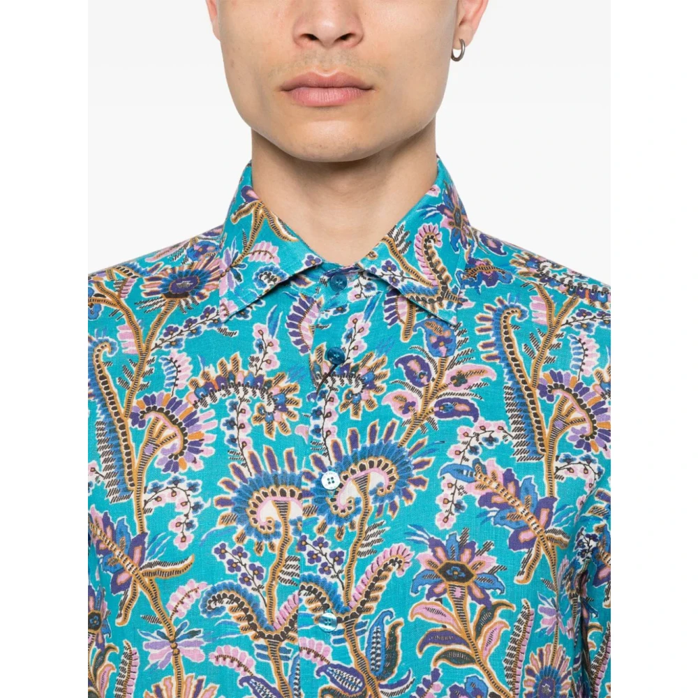 ETRO Bloemenprint overhemd Multicolor Heren