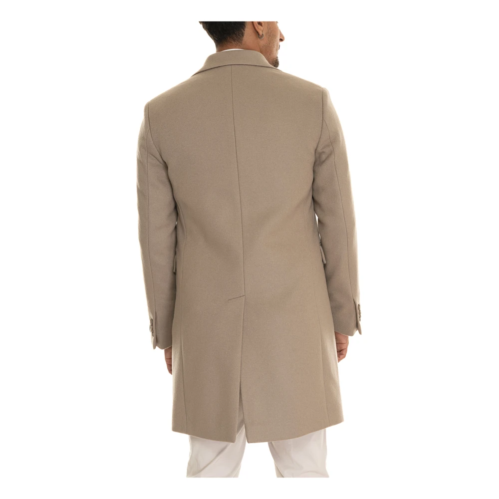 Paoloni Stijlvolle Winterjas voor Mannen Beige Heren