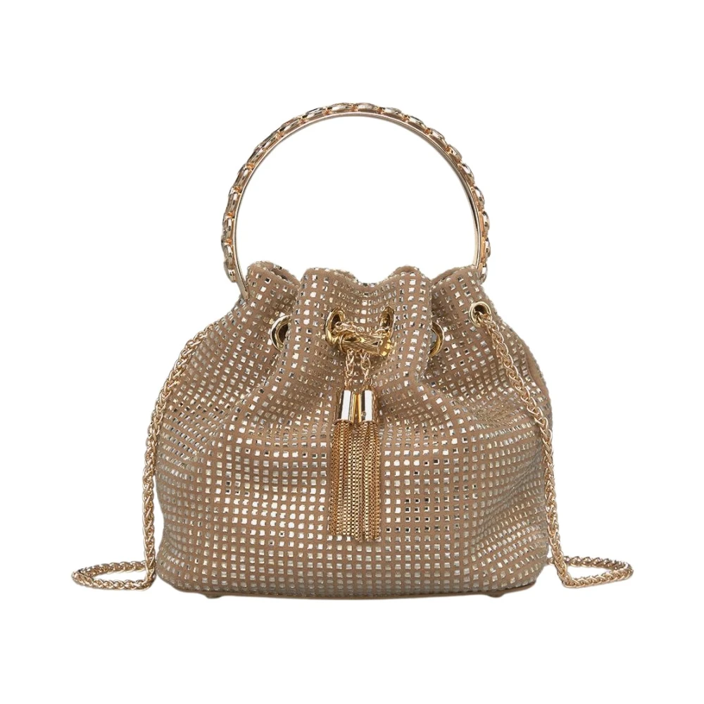 Alma en Pena Strass emmer met hangend detail Brown Dames