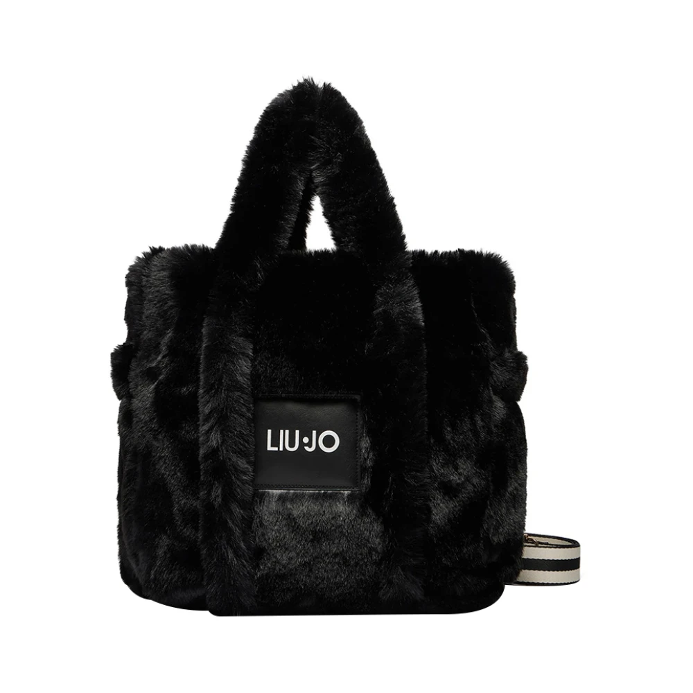 Liu Jo Zwarte Handtas met Gouden Details Black Dames
