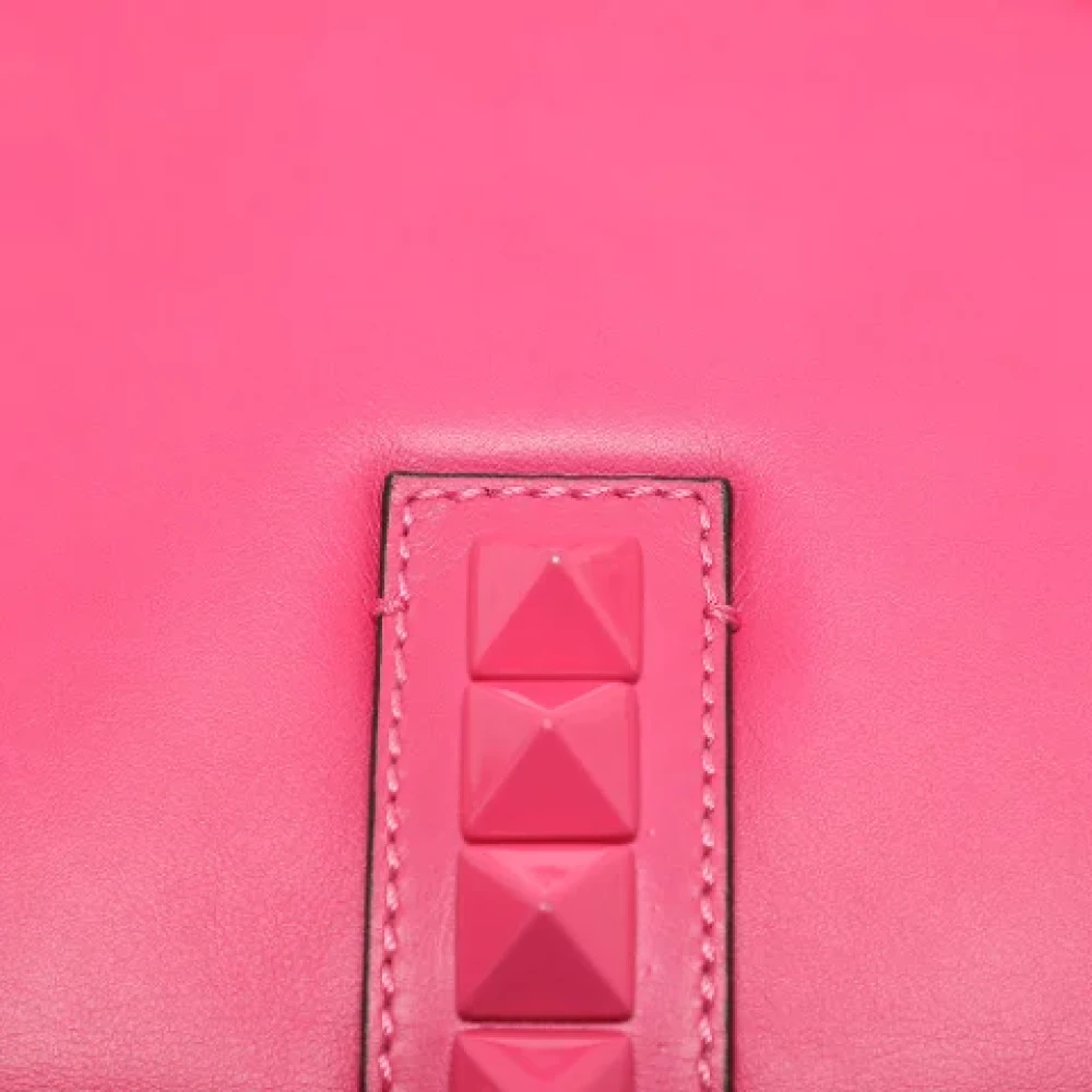 Valentino Vintage Pre-owned Leather shoulder-bags Pink Dames